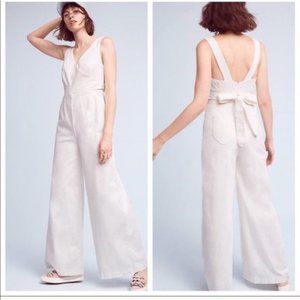 Anthropologie CHINO Scalloped Jumpsuit- Size 10